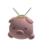 Pink Angel Plush Pig 🐷🪽