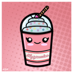 strawberry milk smoothie
