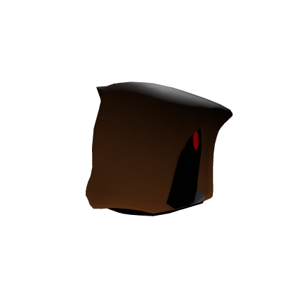 Halloween Orange Retro Void Hood Glowing Red Eyes