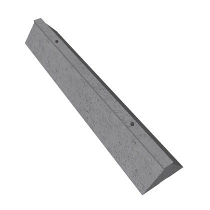 Concrete Stump Car Barrier Block Model Wall Grey