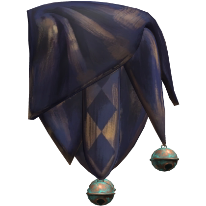 LEFT Blue & Gold Jester Shoulder Scarf