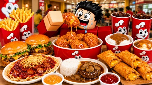 🍗🍟 Eating in Jollibee