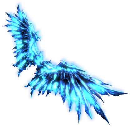 [EMISSIVE] Blue Draconic Wings