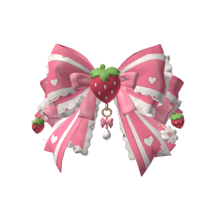 Sweet Strawberry Hair Bow