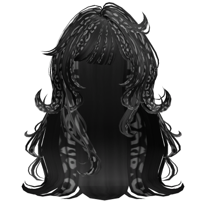 Wispy Flowy Wolfcut Black&White Leopard