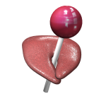 Split Tongue With Lollipop
