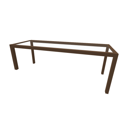 small glass table
