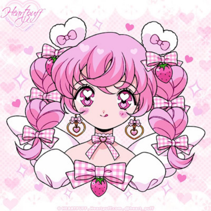 Kawaii | Pink | Kawaii girl | Pink Strawberry Roblox decal