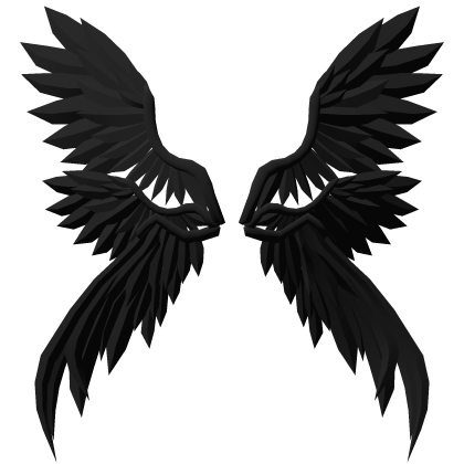 Divine Black Angel Wings