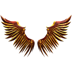 Red & Gold Harbinger Wings