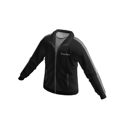Designer Tracksuit Jacket (Black)