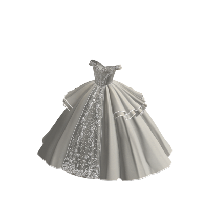 ♾️ White Puffy victorian ball gown thumbnail