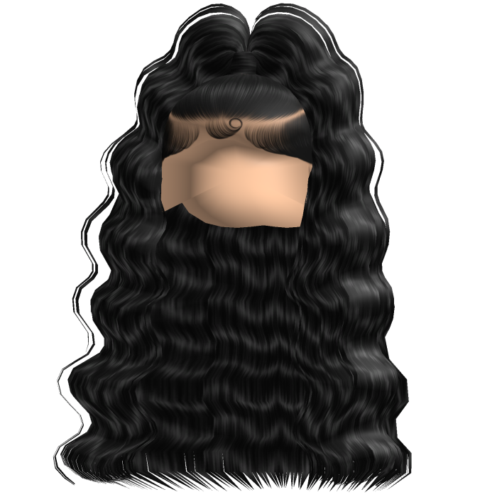 Baddie Crimped Half Up (Black)