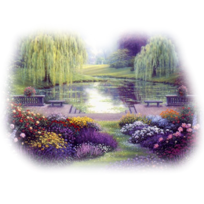 TB PNG Elegant Victorian Garden Faded Scenery Roblox decal