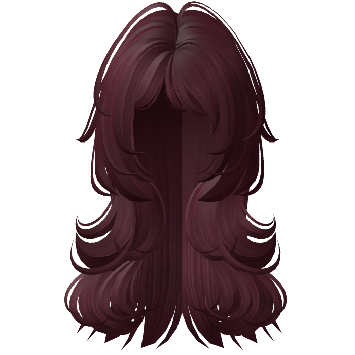hot pink layered long wispy fluffy emo haircut 