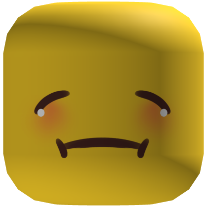 ♡ (Yellow) Happy Content Doodled Cute Face Roblox item