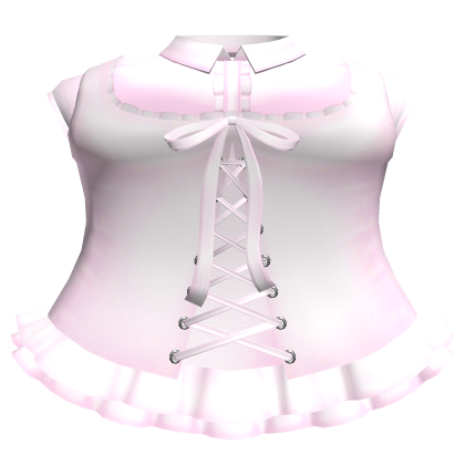 ♡꒰ gothic pink corset laced dress