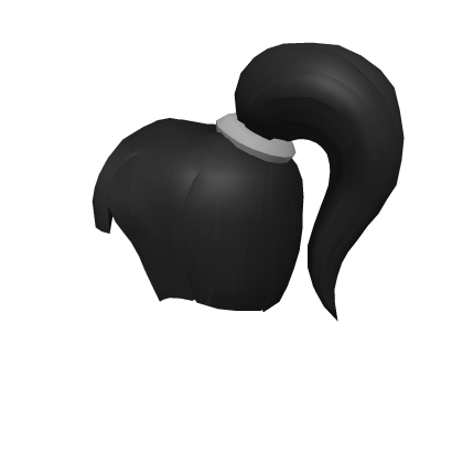 Black Ponytail Hair Roblox item