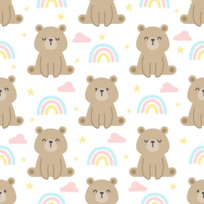 (KIDS) Cute bear wallpaper Roblox decal
