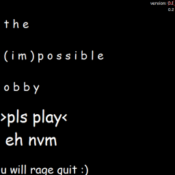 (Im)Possible Obby (Computers Only)