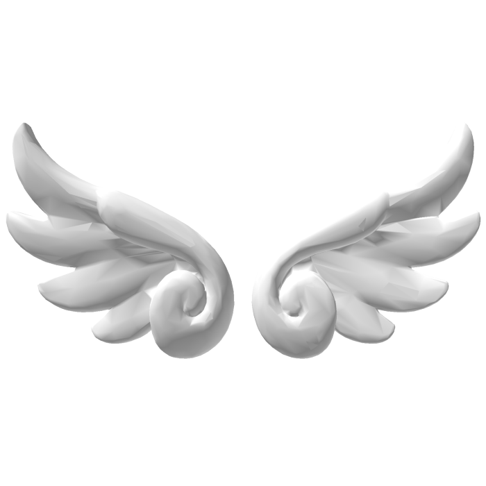 Small White Angel Wings