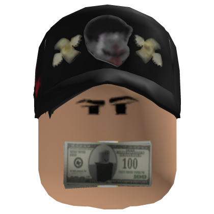Black Cap Money Mouth Roblox item