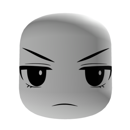 🥶Chill Bored Anime Face - White Roblox item