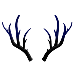 Blue Eerie Antlers