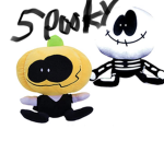 Lucky spooky scary flames