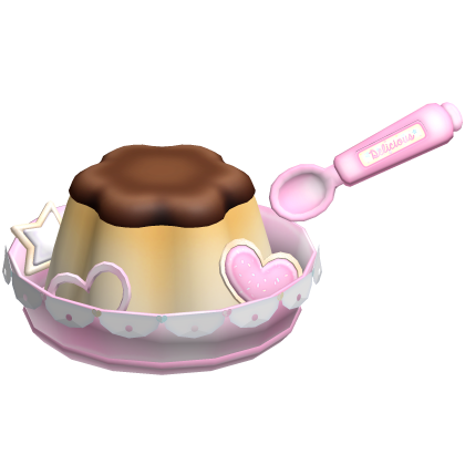 ♡ ꒰ cute pudding cookie bowl pink w/ spoon ꒱ ♡