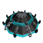Blue Chained Samurai Hat