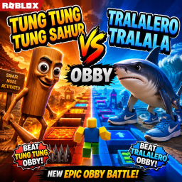 Tung Sahur Versus Tralalero Impossible Obby