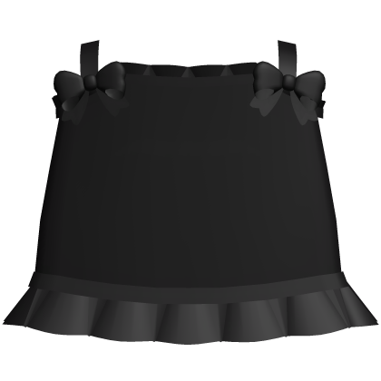 ♡ kawaii black ruffled dress w bows thumbnail