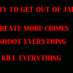 your in jail because you started a war