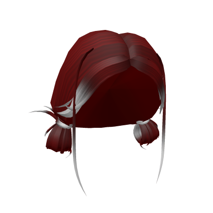 Y2K Pigtails in Red/White Roblox item