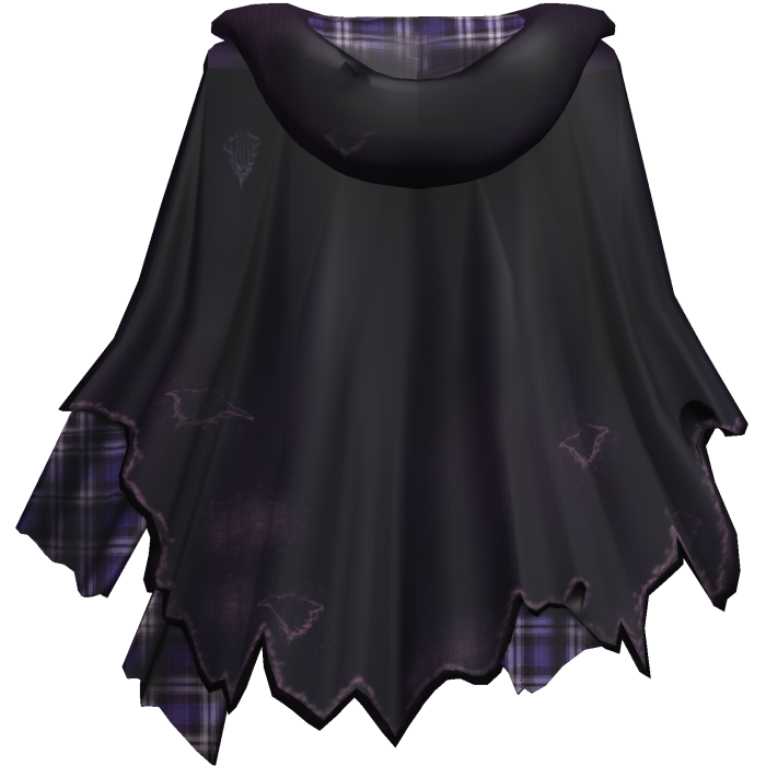 Distressed Torn Cape