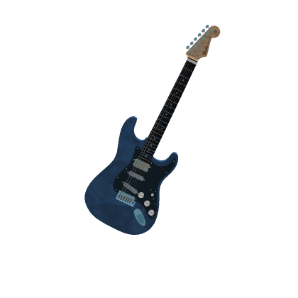 Blue N' Black Fender Stratocaster Guitar
