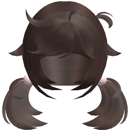 brown wispy cute tweencore pigtails