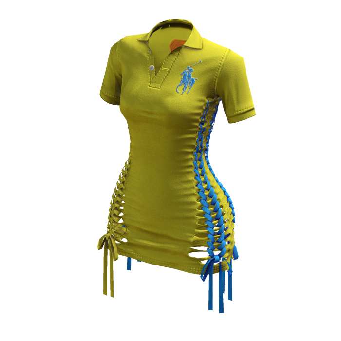 Braided Cutout Polo Dress (Los Angeles)