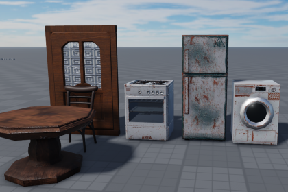 🏚️ Abandoned Horror Furniture Pack preview 1