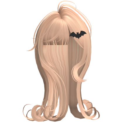 Blonde Halloween Long hair with Bat clip Roblox item