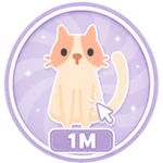 1M Cat Clicks Roblox badge thumbnail