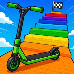 Obby but your on a scooter icon
