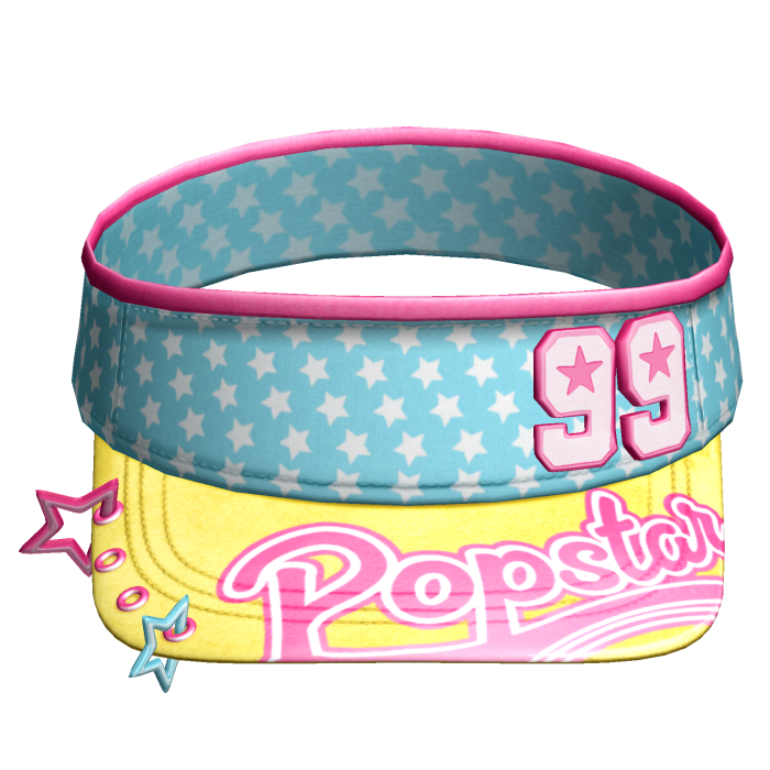 Amekaji Gyaru Harajuku Star Visor Pink Blue Yellow