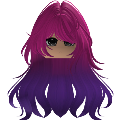 cute emo hair y2k pretty girl (Pink) Roblox item