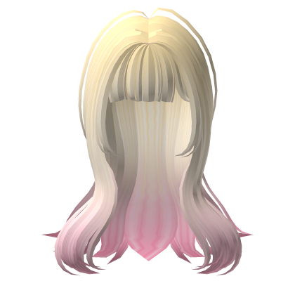 [HPBHL2] Cute Long Layered Hime Hair - Blonde Pink Roblox item