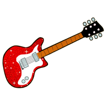 Cartoon Red Maton Guitar Roblox decal