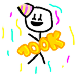 100K Visits Stickman