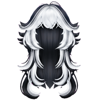 Black and White Wolfcut Roblox decal
