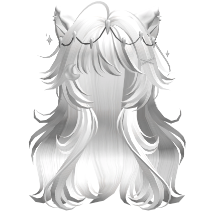 Super Fluffy Anime Werewolf Hair (White)
